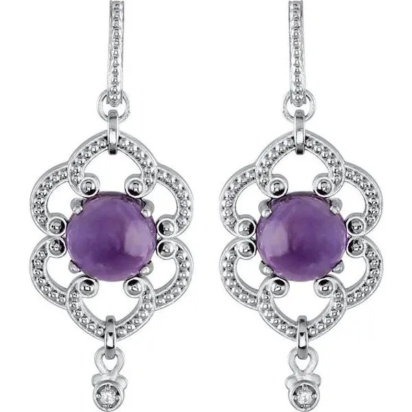 Granulated Earrings Image 2 Milan's Jewelry Inc Sarasota, FL