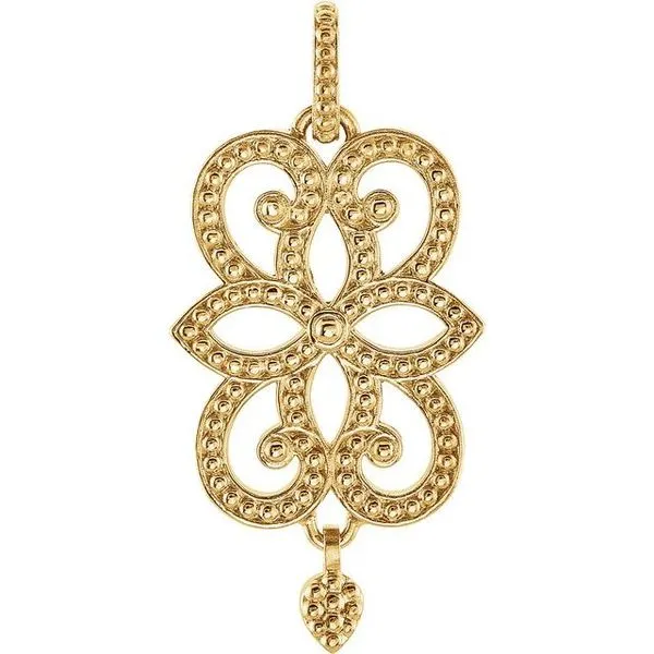 Floral Granulated Pendant James Wolf Jewelers Mason, OH