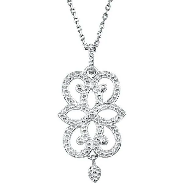 Floral Granulated Necklace James Wolf Jewelers Mason, OH