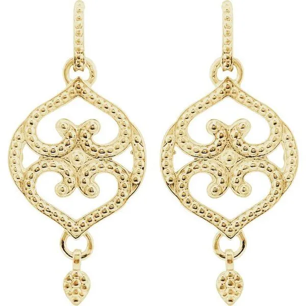 Granulated Scroll Earrings James Wolf Jewelers Mason, OH