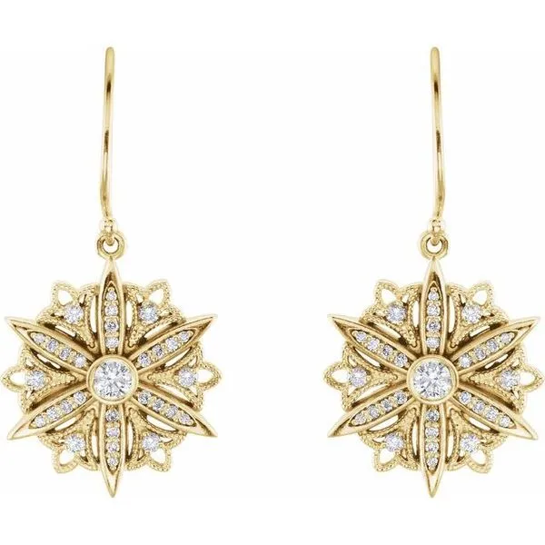 Vintage-Inspired Earrings Image 2 Hopman Jewelers Elkhart, IN