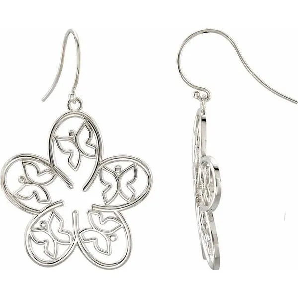 Flower & Butterfly Earrings James Wolf Jewelers Mason, OH