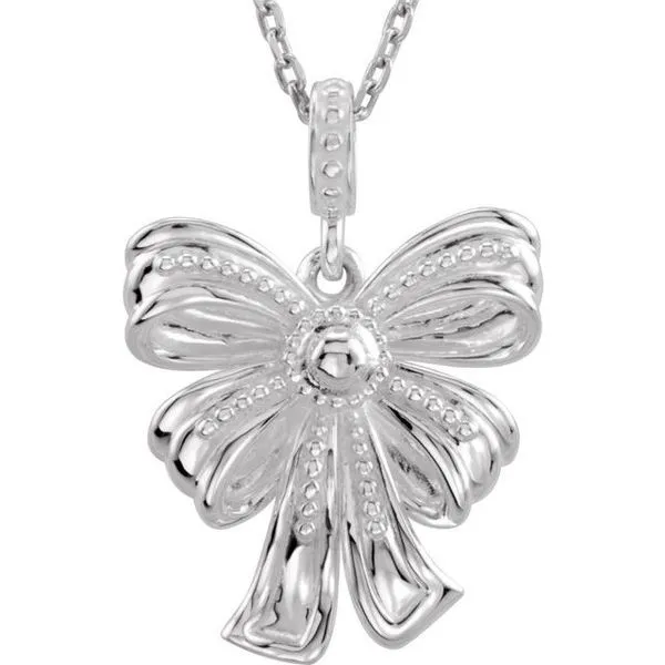 Bow Pendant James Wolf Jewelers Mason, OH