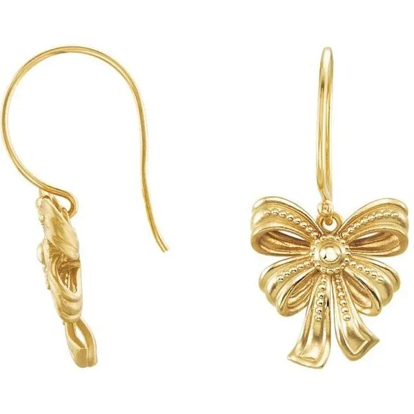 Bow Earrings Image 2 Arnold's Jewelry and Gifts Logansport, IN