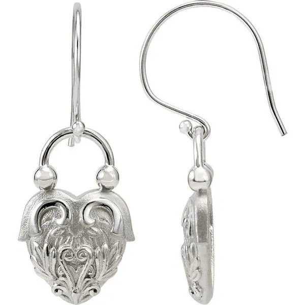 Vintage-Inspired Heart Earrings Long Jewelers Chesapeake, VA