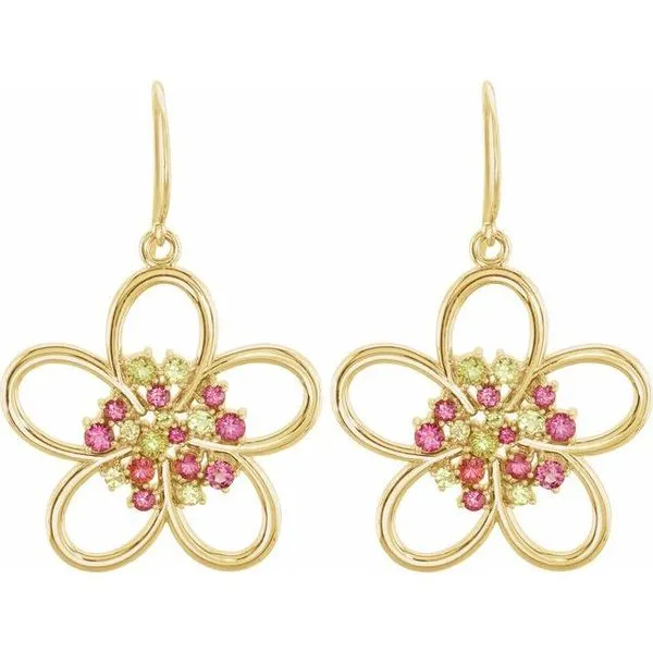 Flower Earrings Image 2 Hopman Jewelers Elkhart, IN