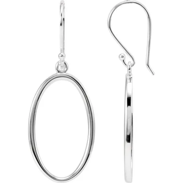 Oval Dangle Earrings D'Errico Jewelry Scarsdale, NY