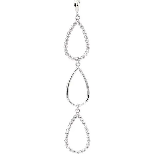 Triple Teardrop Pendant Linwood Custom Jewelers Linwood, NJ