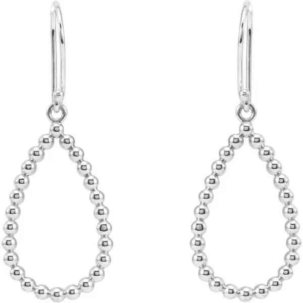 Beaded Teardrop Earrings Image 2 James Wolf Jewelers Mason, OH