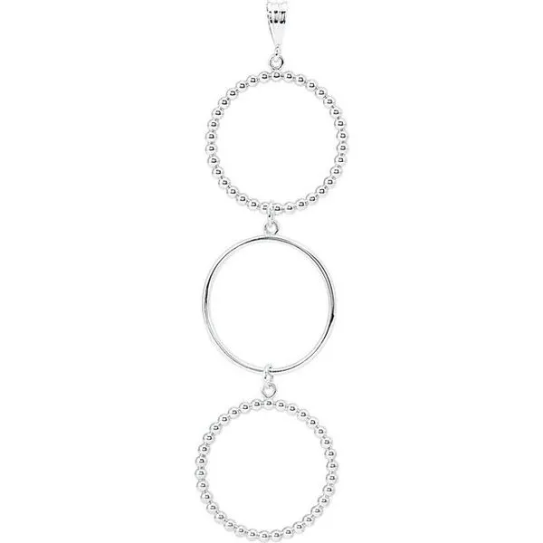 Beaded Circle Pendant James Wolf Jewelers Mason, OH