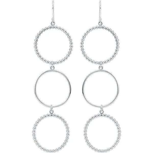 Geometric Dangle Earrings James Wolf Jewelers Mason, OH