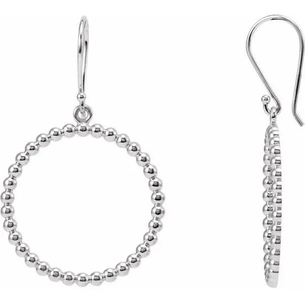 Beaded Circle Earrings Image 2 G.G. Gems, Inc. Scottsdale, AZ