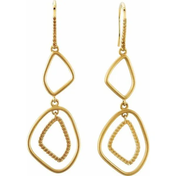 Open Silhouette Dangle Earrings Image 2 James Wolf Jewelers Mason, OH