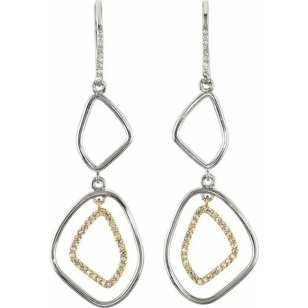 Open Silhouette Dangle Earrings Image 2 James Wolf Jewelers Mason, OH