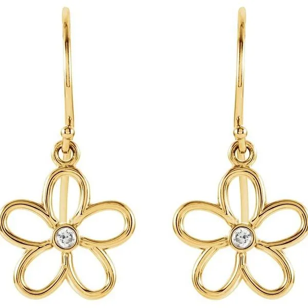 Flower Earrings Image 2 James Wolf Jewelers Mason, OH