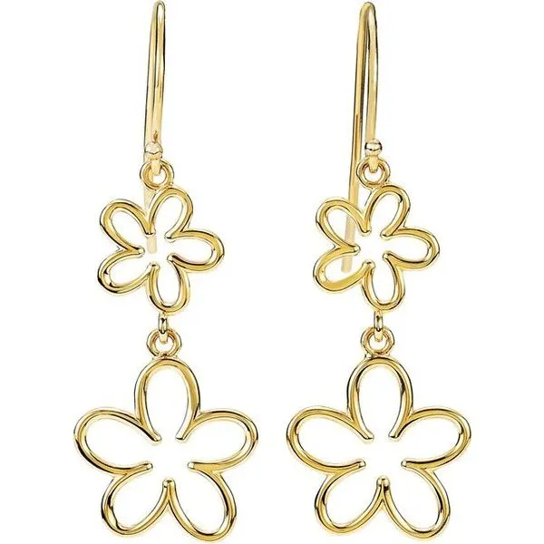 Flower Earrings Image 2 James Wolf Jewelers Mason, OH