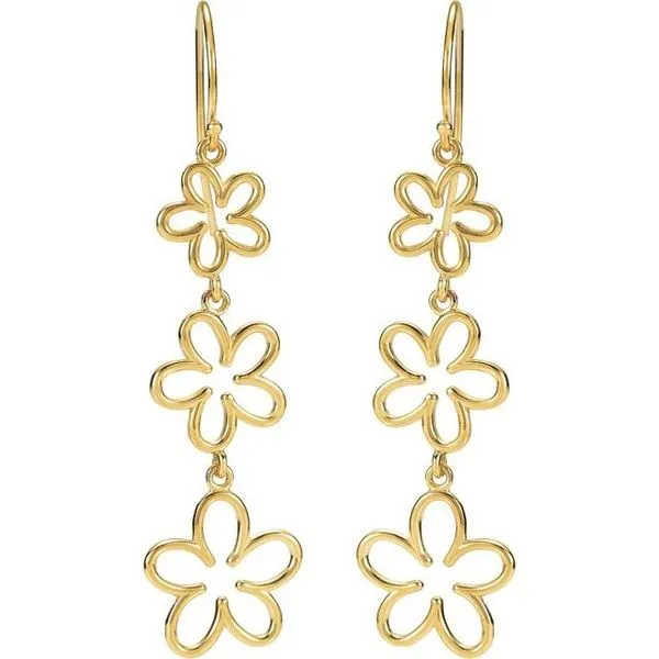 Flower Earrings Image 2 D&M Jewelers Green Bay, WI