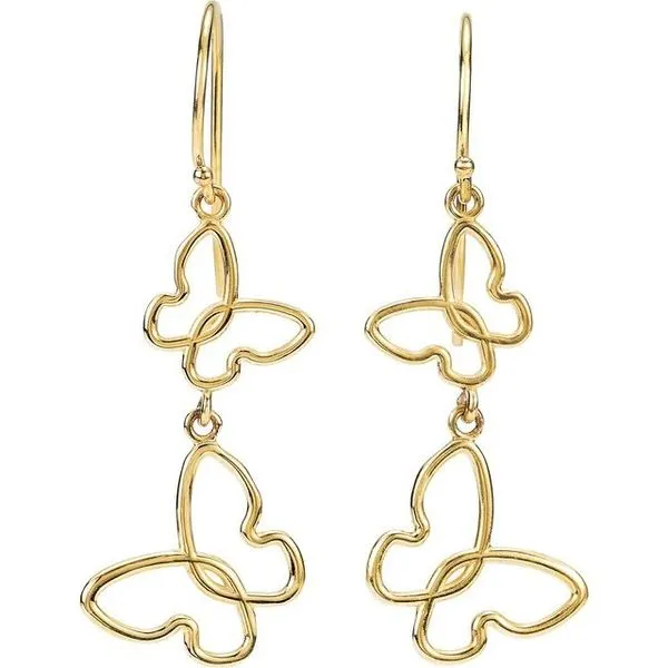 Butterfly Earrings Image 2 Milan's Jewelry Inc Sarasota, FL