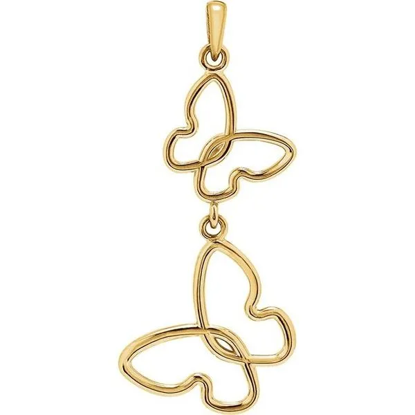 Butterfly Pendant Long Jewelers Chesapeake, VA