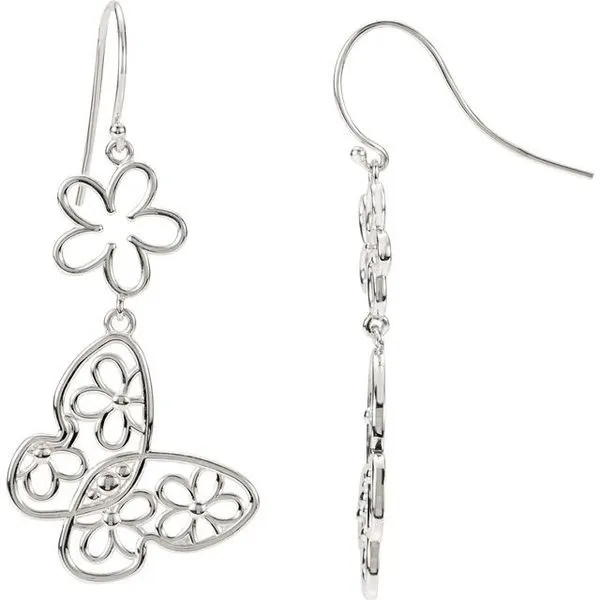Butterfly & Floral Earrings James Wolf Jewelers Mason, OH