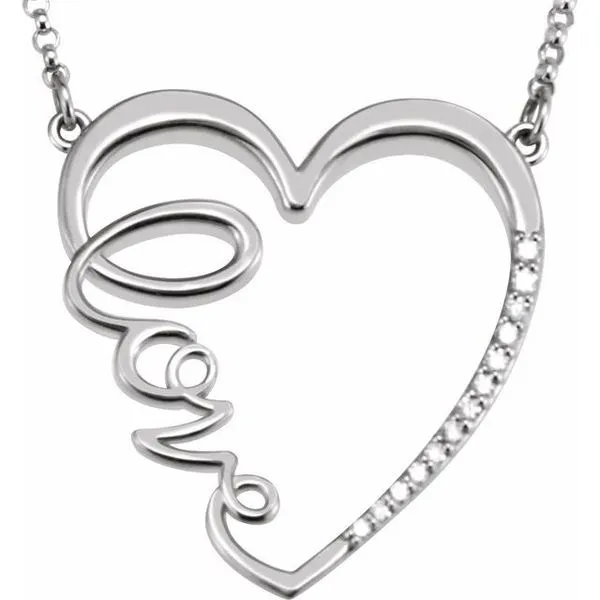 Love Heart Necklace James Wolf Jewelers Mason, OH