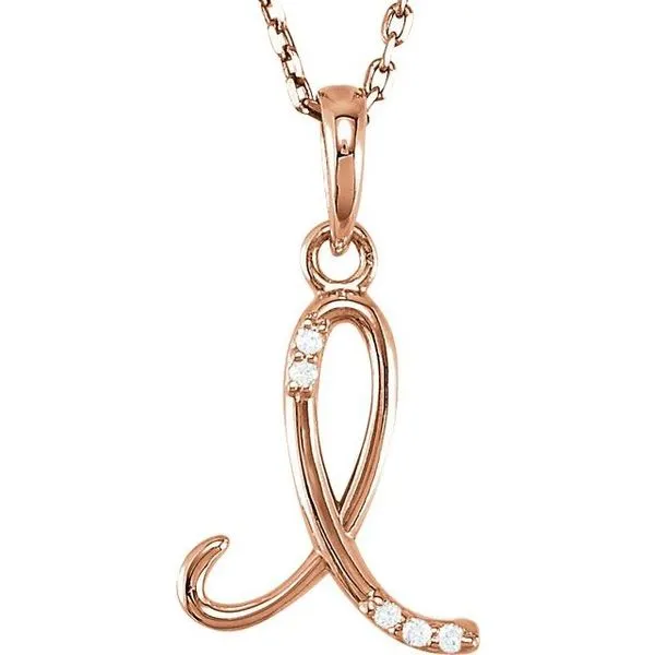 Initial Necklace Jewelry Design Studio Jensen Beach, FL