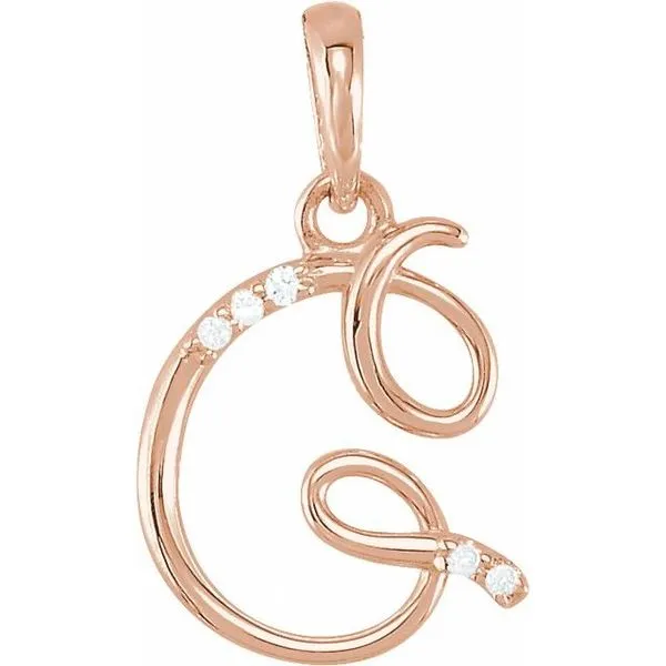 Initial Pendant James Wolf Jewelers Mason, OH