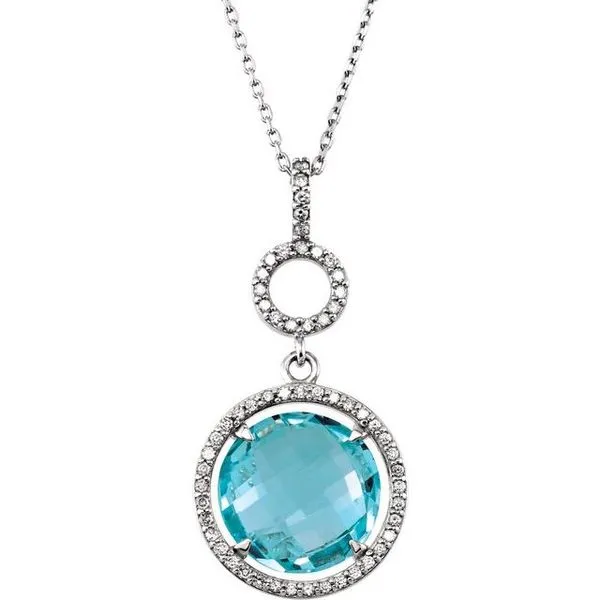 Halo-Style Necklace Henry B. Ball Jewelers Canton, OH