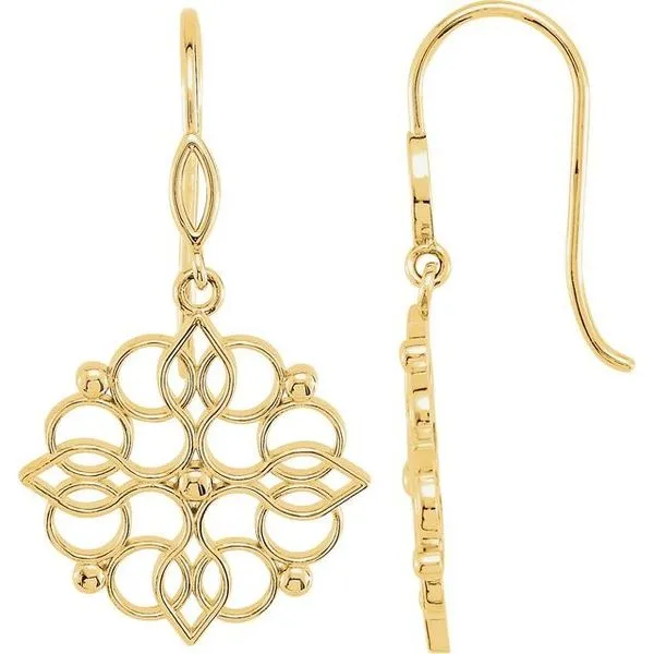 Floral Earrings Image 3 The Diamond Shop, Inc. Lewiston, ID