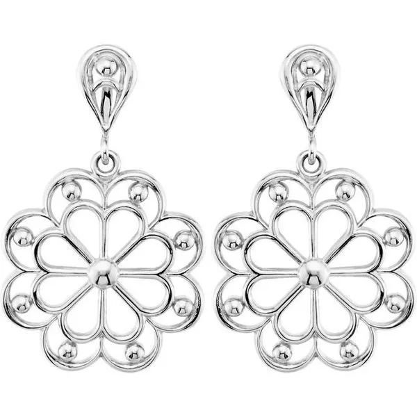 Floral Earrings Image 2 Delfine's Jewelry Charleston, WV