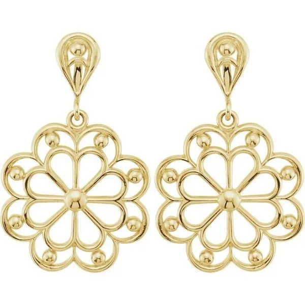 Floral Earrings Image 2 Comstock Jewelers Edmonds, WA