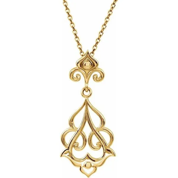 Fleur-de-lis Necklace James Wolf Jewelers Mason, OH