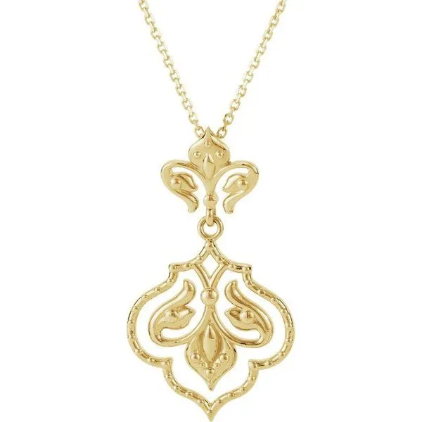 Fleur-de-lis Pendant Delfine's Jewelry Charleston, WV