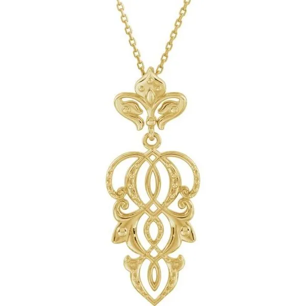 Fleur-de-lis Necklace Henry B. Ball Jewelers Canton, OH