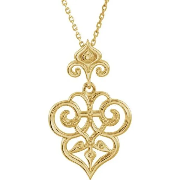 Fleur-de-lis Necklace Delfine's Jewelry Charleston, WV