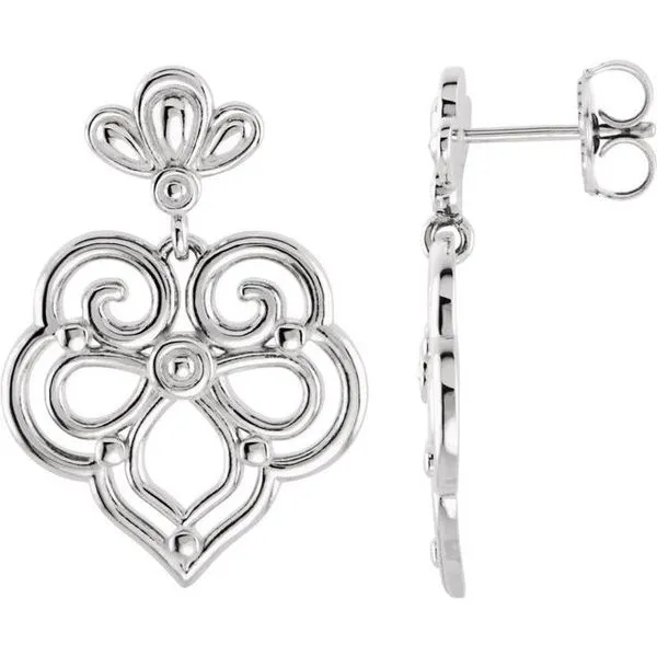 Fleur-de-lis Earrings James Wolf Jewelers Mason, OH
