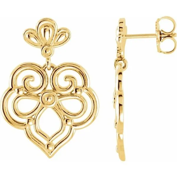 Fleur-de-lis Earrings James Wolf Jewelers Mason, OH