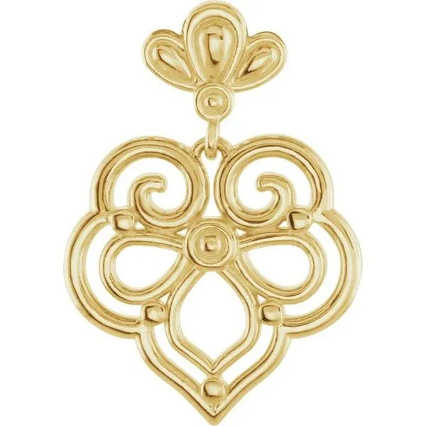 Fleur-de-lis Pendant Delfine's Jewelry Charleston, WV