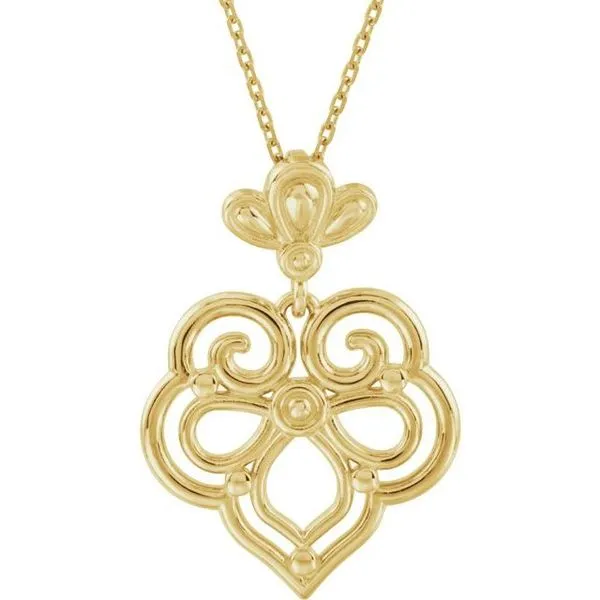 Fleur-de-lis Necklace James Wolf Jewelers Mason, OH