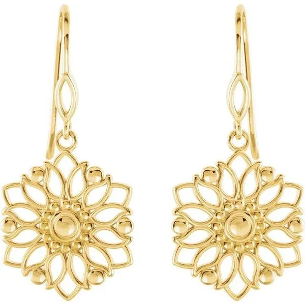 Floral Earrings Image 2 Delfine's Jewelry Charleston, WV