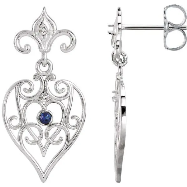 Fleur-de-lis Earrings Hopman Jewelers Elkhart, IN