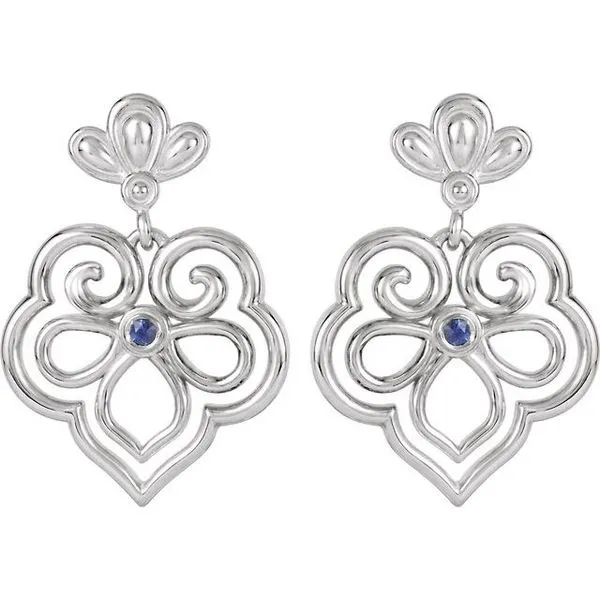 Fleur-de-lis Earrings Image 2 Milan's Jewelry Inc Sarasota, FL