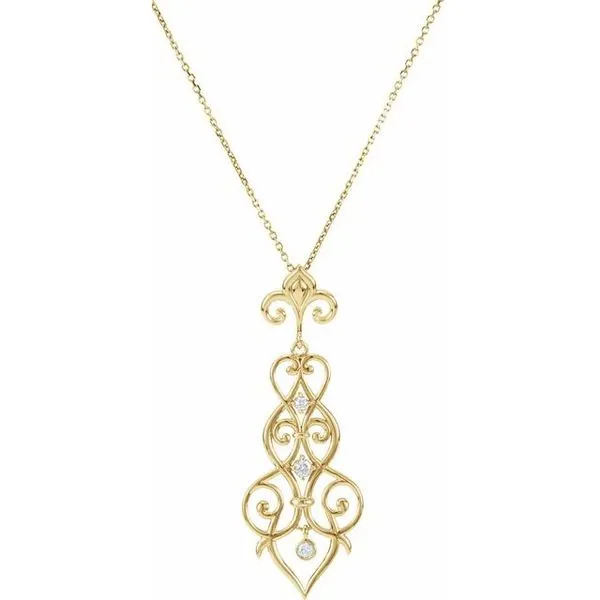 Fleur-de-lis Necklace James Wolf Jewelers Mason, OH
