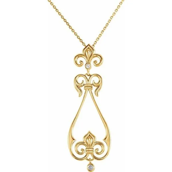 Fleur-de-lis Necklace James Wolf Jewelers Mason, OH