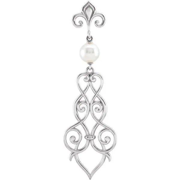 Pearl Fleur-de-lis Necklace Henry B. Ball Jewelers Canton, OH