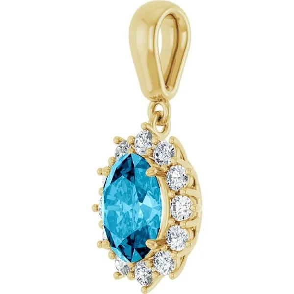 Halo-Style Pendant Image 2 Henry B. Ball Jewelers Canton, OH