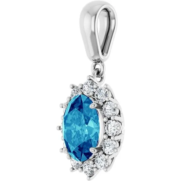 Halo-Style Pendant Image 2 Henry B. Ball Jewelers Canton, OH