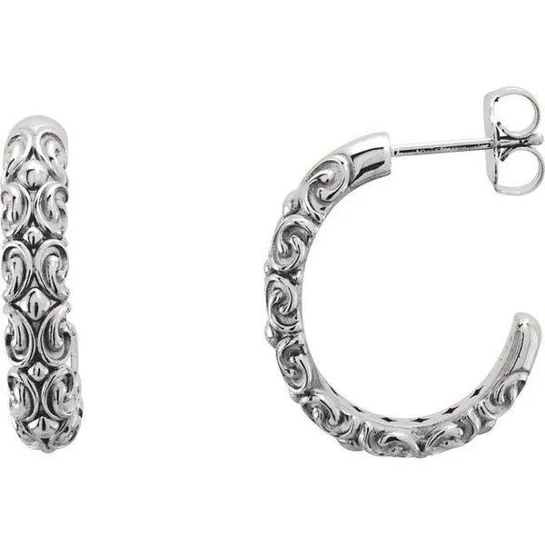 Sculptural J-Hoop Earrings Comstock Jewelers Edmonds, WA