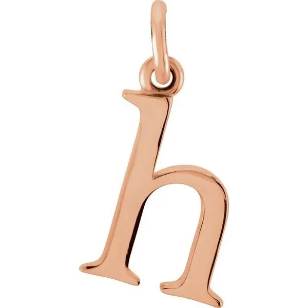 Lowercase Initial Pendant Linwood Custom Jewelers Linwood, NJ