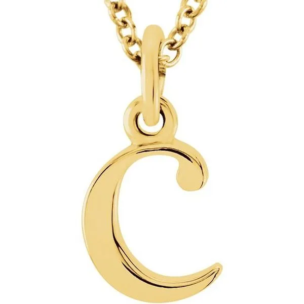 Lowercase Initial Necklace Henry B. Ball Jewelers Canton, OH